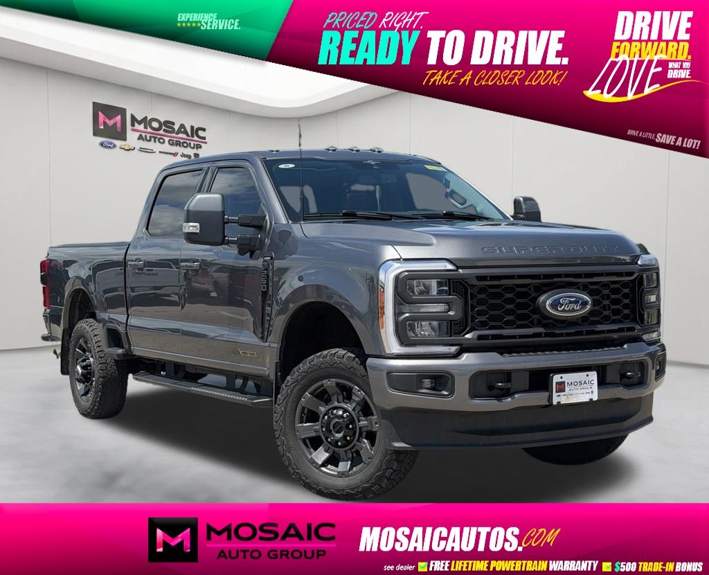 Gray Metallic 2023 Ford F-250 Super Duty Pickup Truck Four-Wheel Drive Automatic