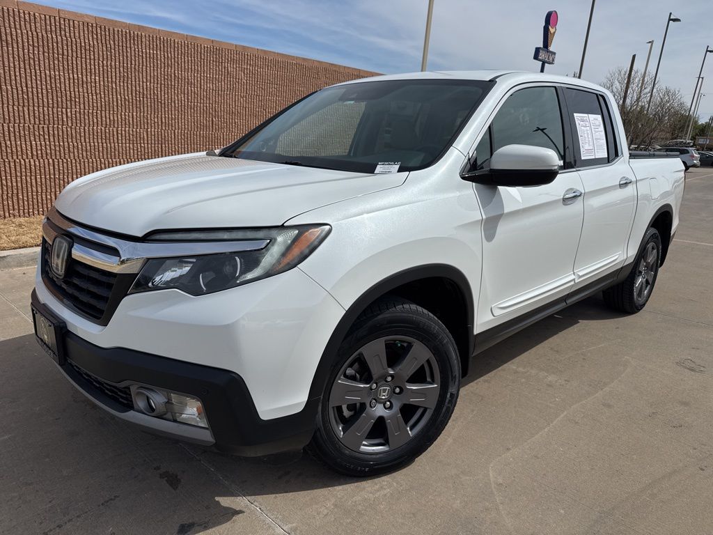 Platinum White Pearl 2020 Honda Ridgeline RTL-E AWD Pickup Truck All-Wheel Drive 9-Speed Automatic