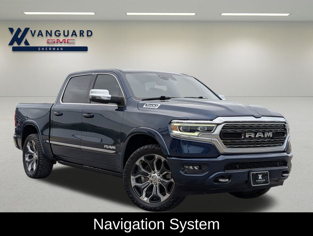 Patriot Blue Pearlcoat 2023 RAM 1500 Limited Crew Cab 4WD Pickup Truck Four-Wheel Drive 8-Speed Automatic