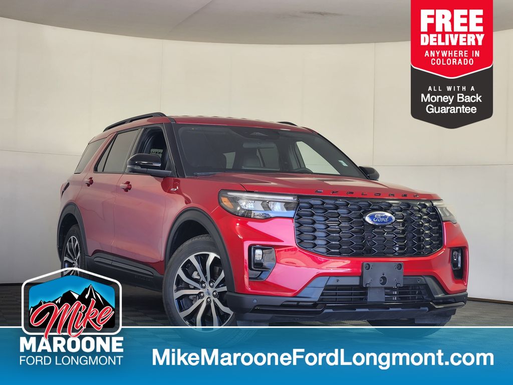 Red Metallic 2026 Ford Explorer SUV / Crossover All-Wheel Drive Automatic