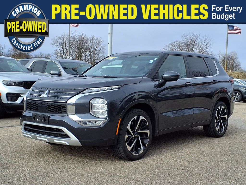 Graphite Gray 2024 Mitsubishi Outlander SE FWD SUV / Crossover Front-Wheel Drive Continuously Variable Transmission