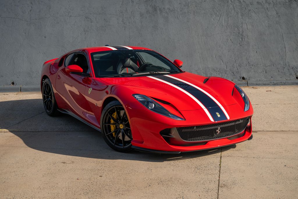 Rosso Corsa 2020 Ferrari 812 Superfast RWD Coupe Rear-Wheel Drive 7-Speed Automatic