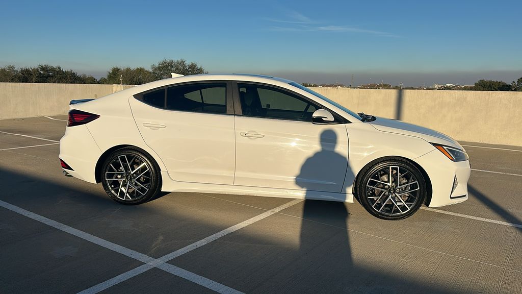2019 Hyundai Elantra Sport White at DeMontrond Mazda