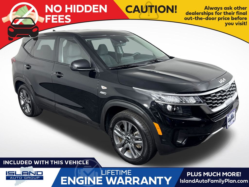 Cherry Black 2023 Kia Seltos SUV / Crossover All-Wheel Drive Continuously Variable Transmission