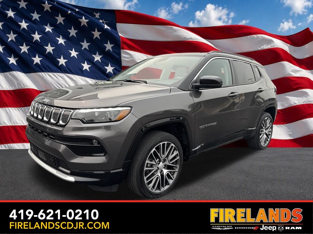 Gray (Granite Crystal Metallic Clearcoat) 2022 Jeep Compass SUV / Crossover Four-Wheel Drive 9-Speed Automatic