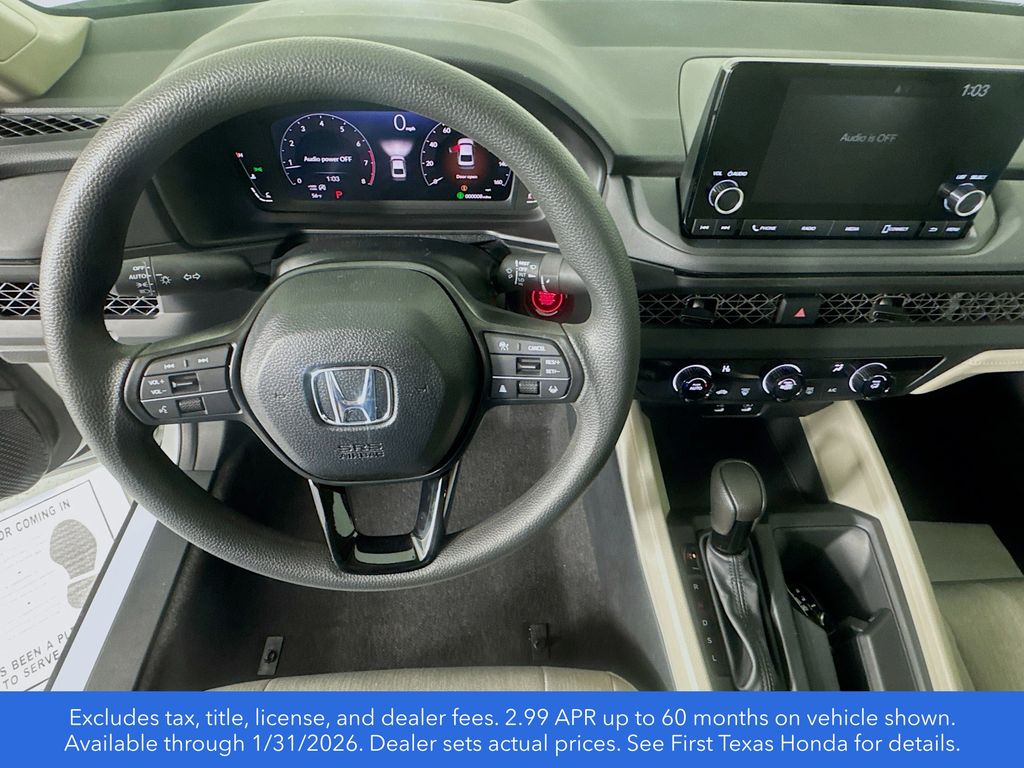 New Car 2025 Honda Accord  Lx For Sale Under $30,000 In Austin, Texas