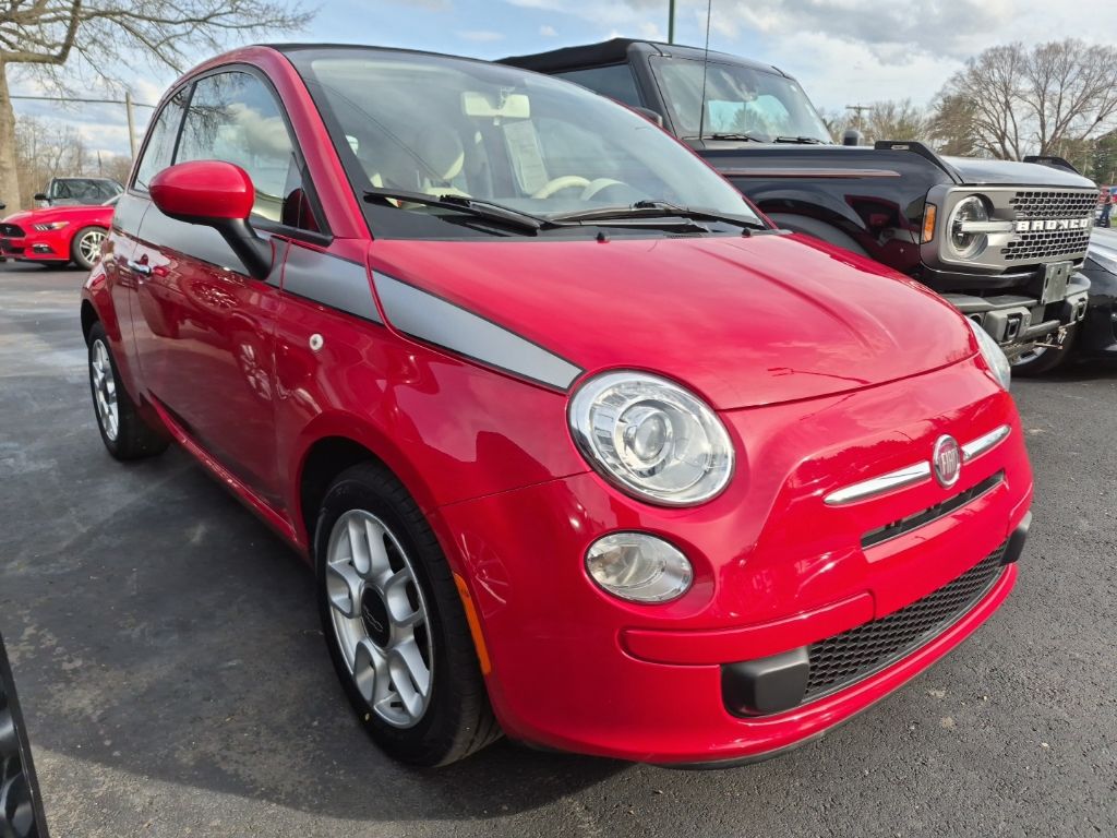 Rosso (Red) 2012 FIAT 500 Pop Convertible Convertible Front-Wheel Drive 5-Speed Manual