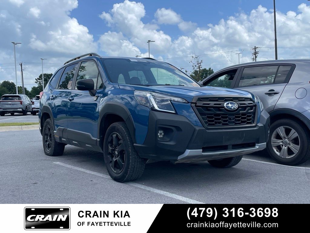 Blue 2022 Subaru Forester SUV / Crossover All-Wheel Drive Continuously Variable Transmission
