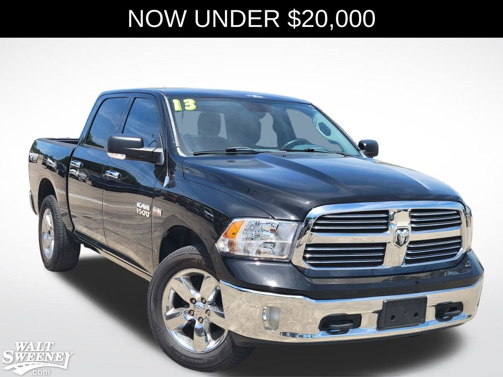 Black Clearcoat 2013 RAM 1500 Pickup Truck Four-Wheel Drive 6-Speed Automatic