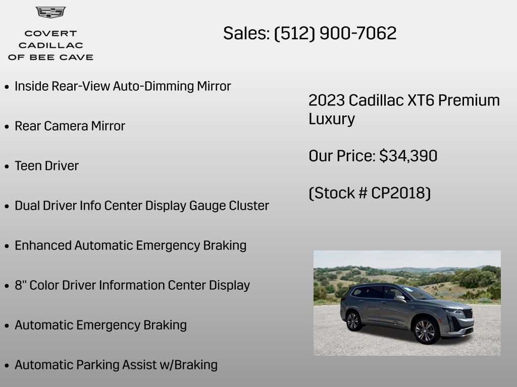 Used Car 2023 Cadillac Xt6  Premium Luxury For Sale Under $35,000 In Austin, Texas