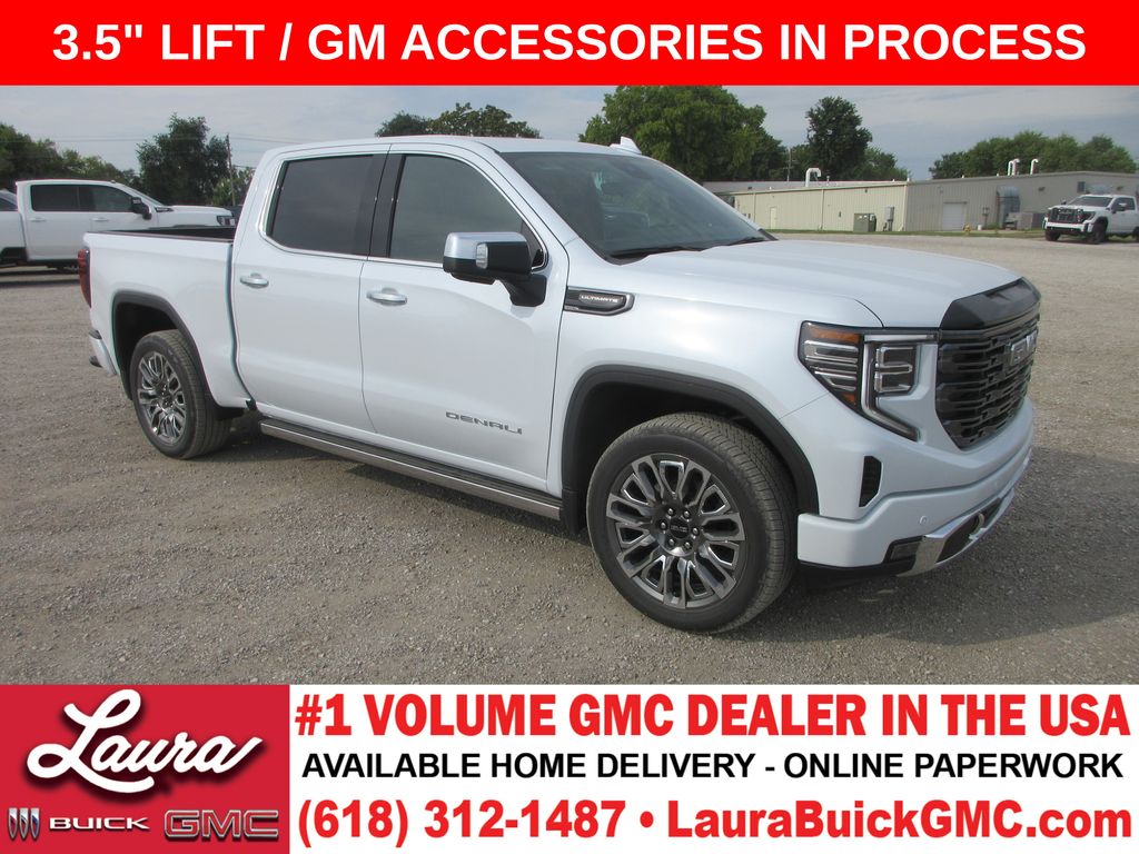 Glacier White Tricoat 2026 GMC Sierra 1500 Pickup Truck Four-Wheel Drive Automatic