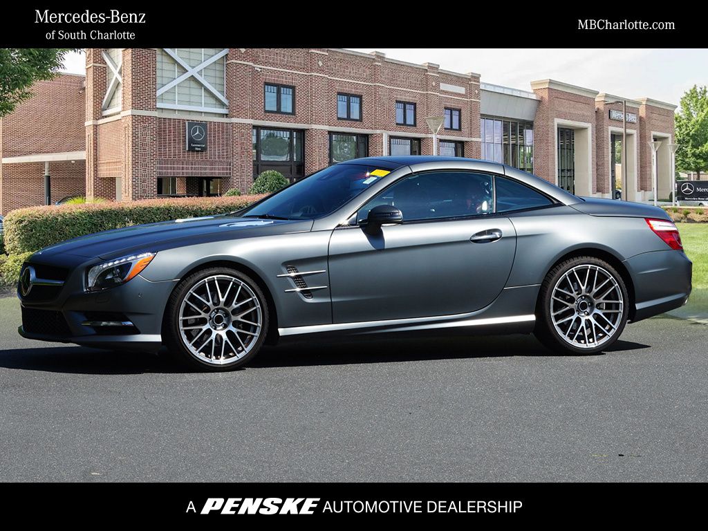 Shadow Gray Matte 2016 Mercedes-Benz SL-Class Convertible Rear-Wheel Drive 7-Speed Automatic