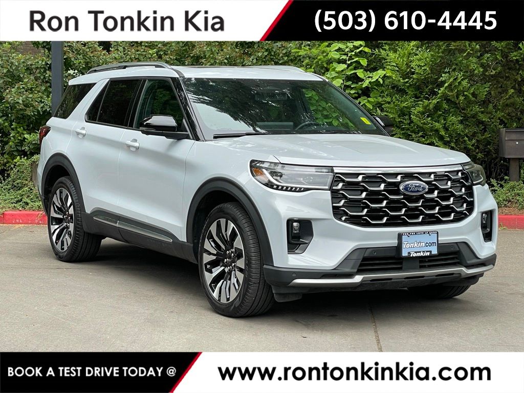 White Metallic 2025 Ford Explorer SUV / Crossover All-Wheel Drive Automatic