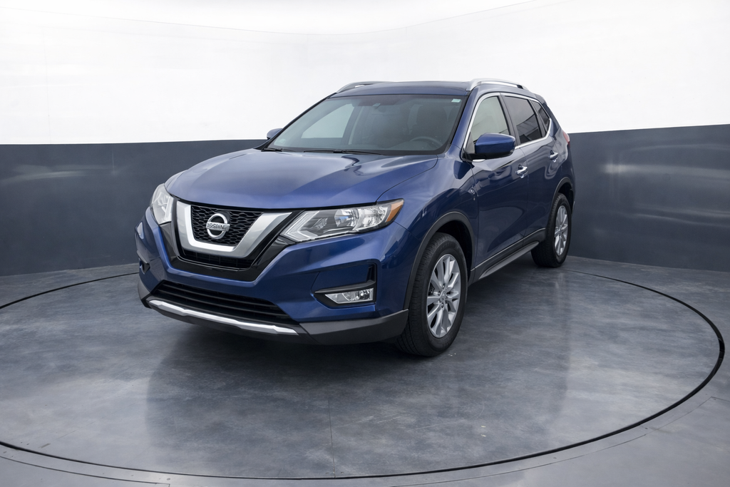 Caspian Blue 2018 Nissan Rogue SV AWD SUV / Crossover All-Wheel Drive Continuously Variable Transmission