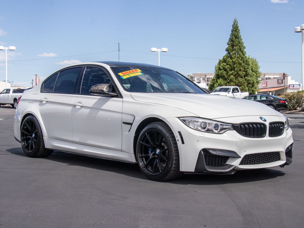 Alpine White 2017 BMW M3 Sedan Rear-Wheel Drive 6-Speed Manual