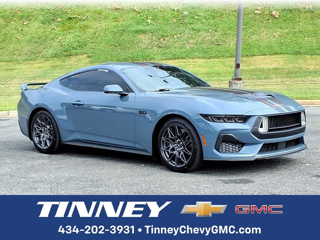 Vapor Blue 2024 Ford Mustang Coupe Rear-Wheel Drive Automatic