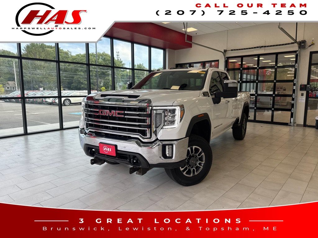 Summit White 2021 GMC Sierra 2500HD Pickup Truck Four-Wheel Drive 6-Speed Automatic
