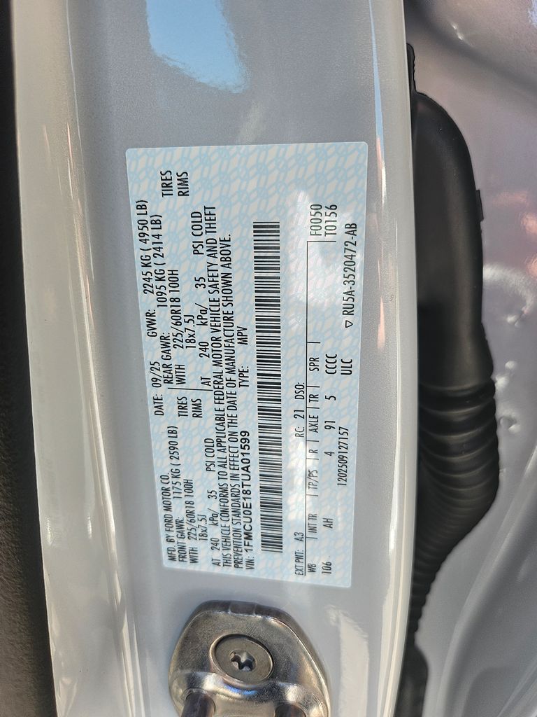 2026 Ford Escape Plug-In Hybrid Base Silver at Walterboro Ford