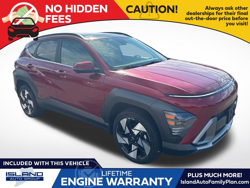 Ultimate Red Metallic 2024 Hyundai Kona SUV / Crossover All-Wheel Drive 8-Speed Automatic