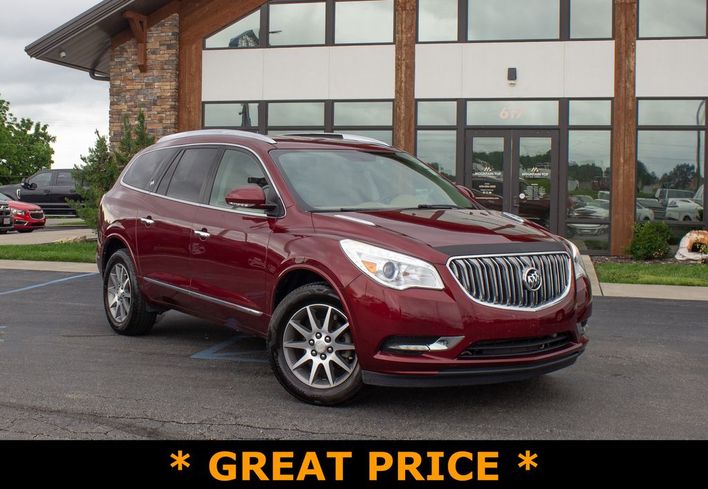 Crimson Red Tintcoat 2017 Buick Enclave Leather FWD SUV / Crossover Front-Wheel Drive 6-Speed Automatic Overdrive