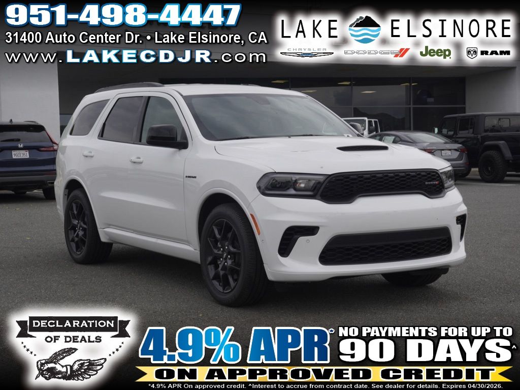 White Knuckle Clearcoat 2026 Dodge Durango GT HEMI AWD SUV / Crossover All-Wheel Drive 8-Speed Automatic