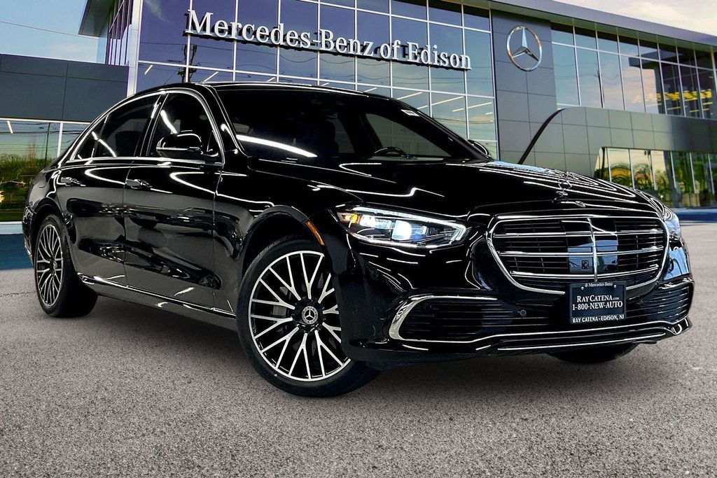 Black 2024 Mercedes-Benz S-Class S 580 4MATIC Sedan All-Wheel Drive 9-Speed Automatic