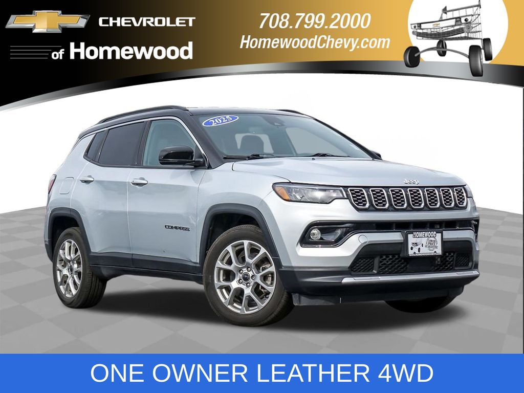 Silver Zynith Metallic Clearcoat 2025 Jeep Compass SUV / Crossover Four-Wheel Drive 8-Speed Automatic