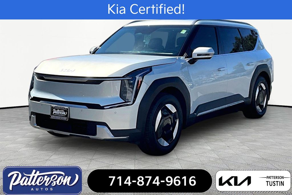 White (Ivory Silver) 2024 Kia EV9 SUV / Crossover All-Wheel Drive 1-Speed Automatic