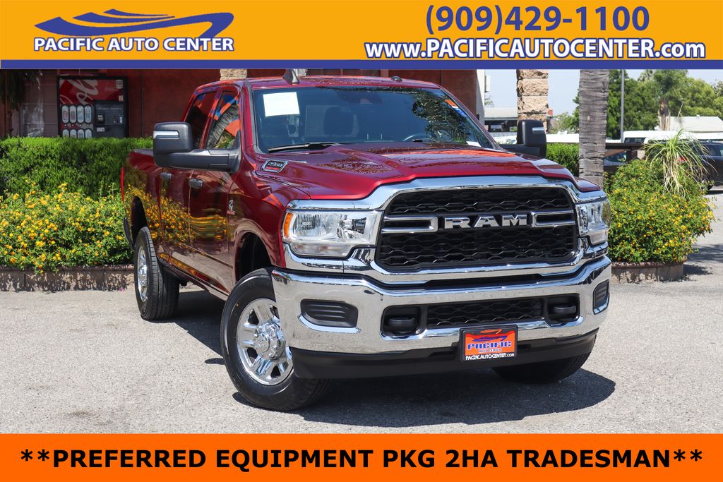 Delmonico Red Pearlcoat 2024 RAM 2500 Tradesman Crew Cab 4WD Pickup Truck Four-Wheel Drive 6-Speed Automatic