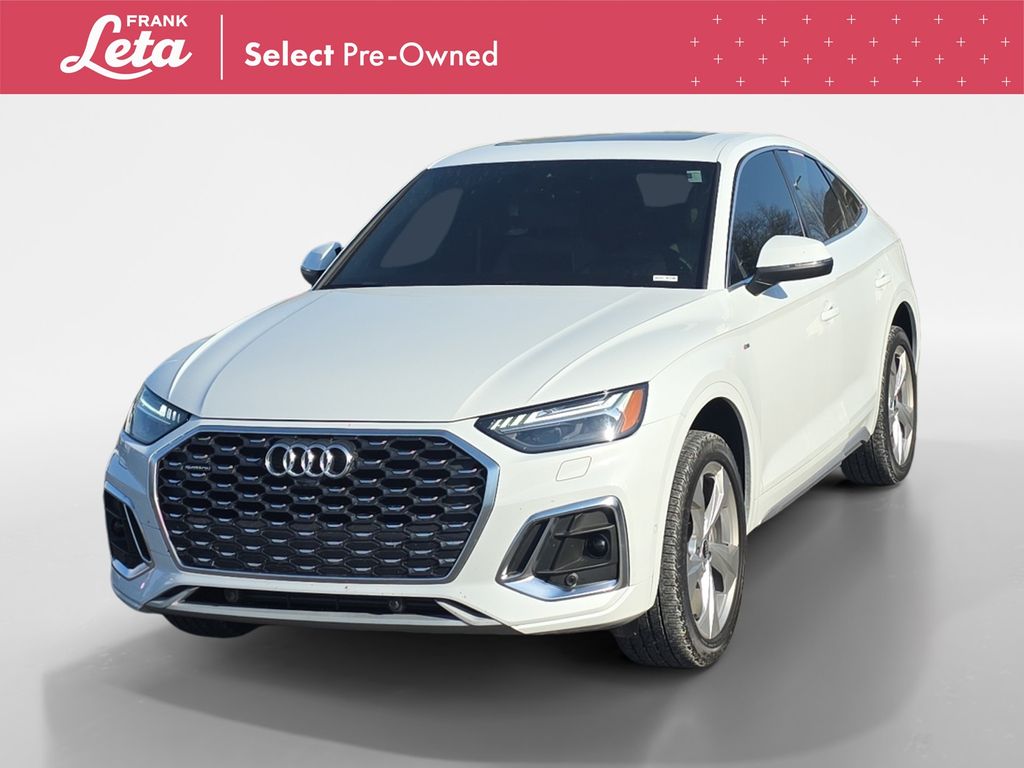 Glacier White Metallic 2021 Audi Q5 Sportback quattro Prestige 45 TFSI AWD Sedan All-Wheel Drive 7-Speed Automatic