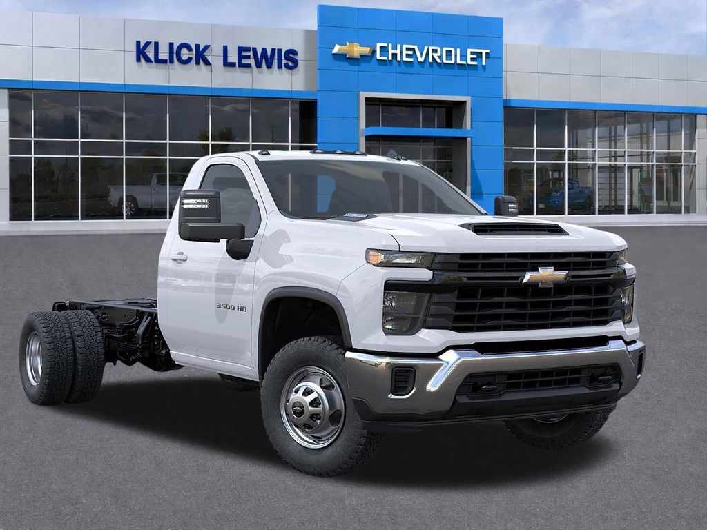 2025 Chevrolet Silverado 3500HD Work Truck White at Klick Lewis Buick Chevrolet