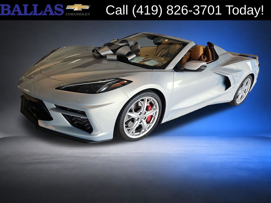 Silver 2021 Chevrolet Corvette Convertible Rear-Wheel Drive 8-Speed Dual Clutch
