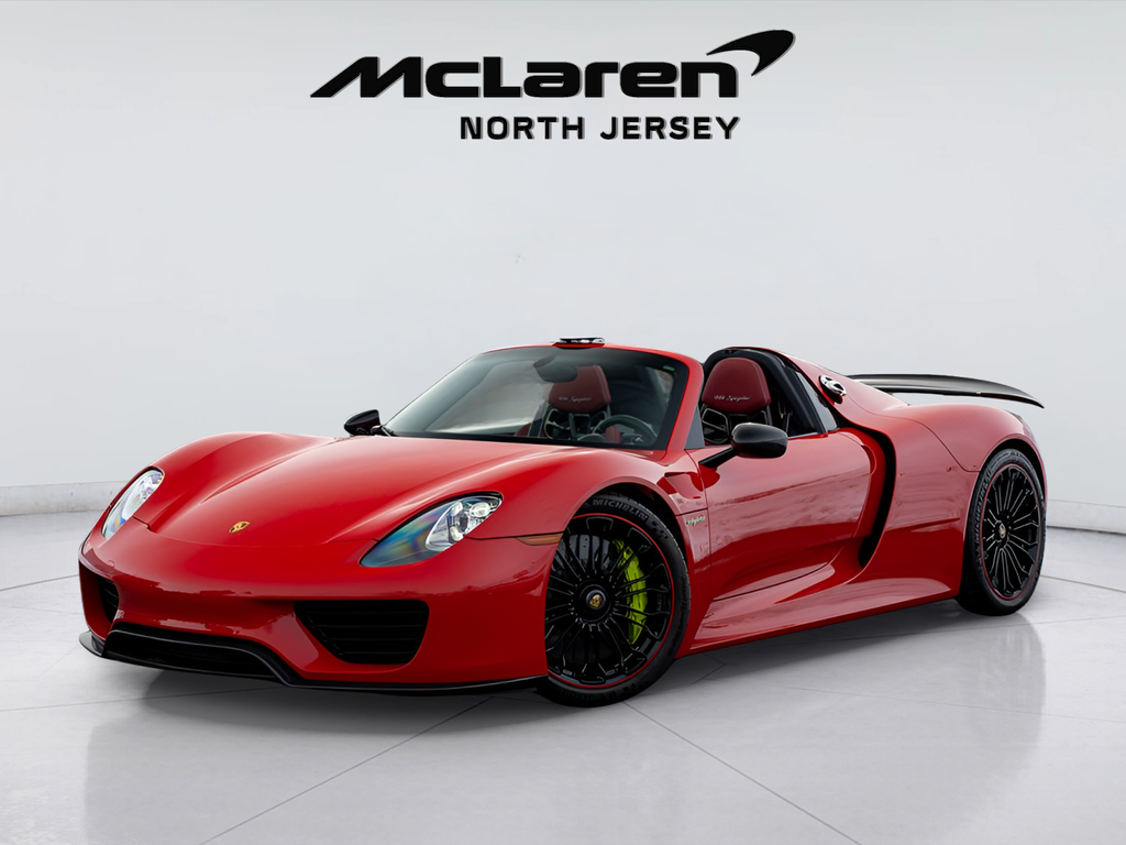 Guards Red 2015 Porsche 918 Spyder Roadster Convertible All-Wheel Drive 7-Speed Automatic