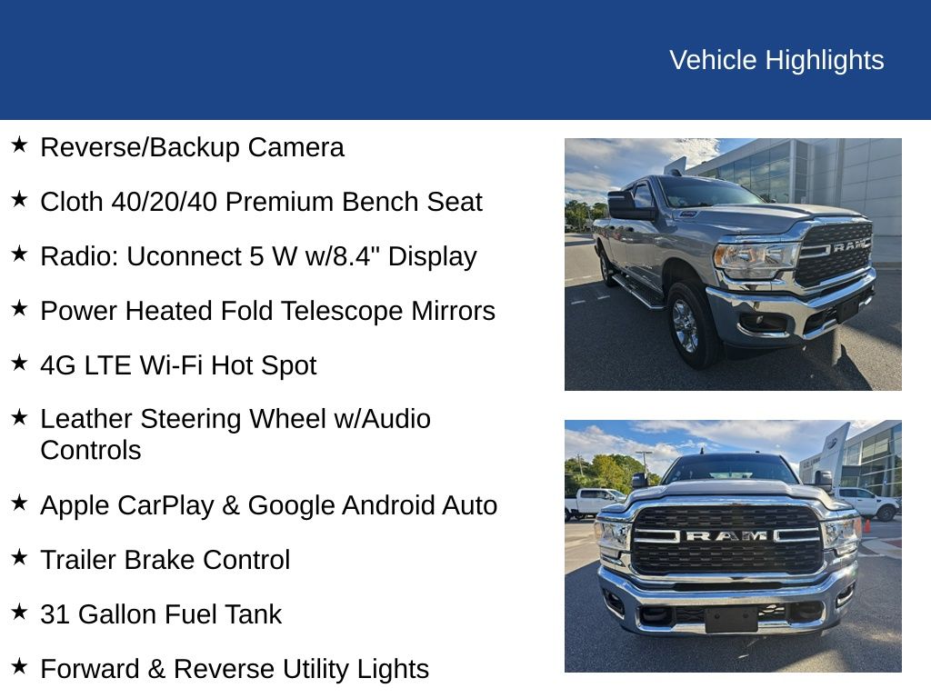 2024 Ram 2500 Big Horn Crew Cab 4x4 6'4" Box