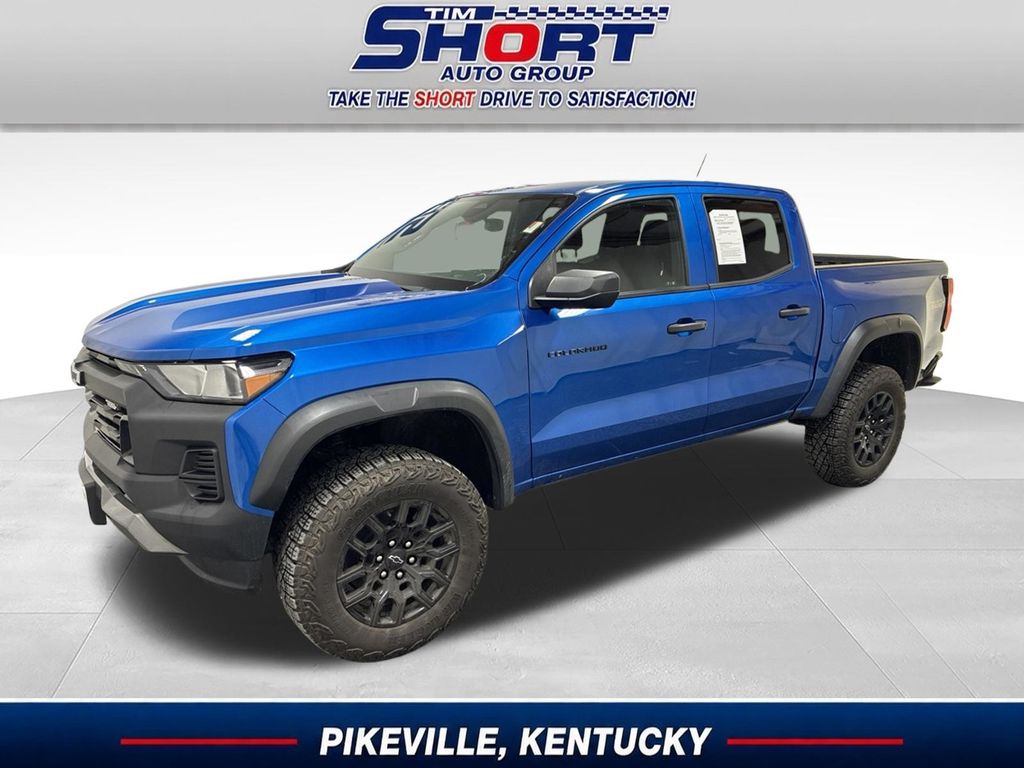 Glacier Blue Metallic 2024 Chevrolet Colorado Pickup Truck Four-Wheel Drive 8-Speed Automatic