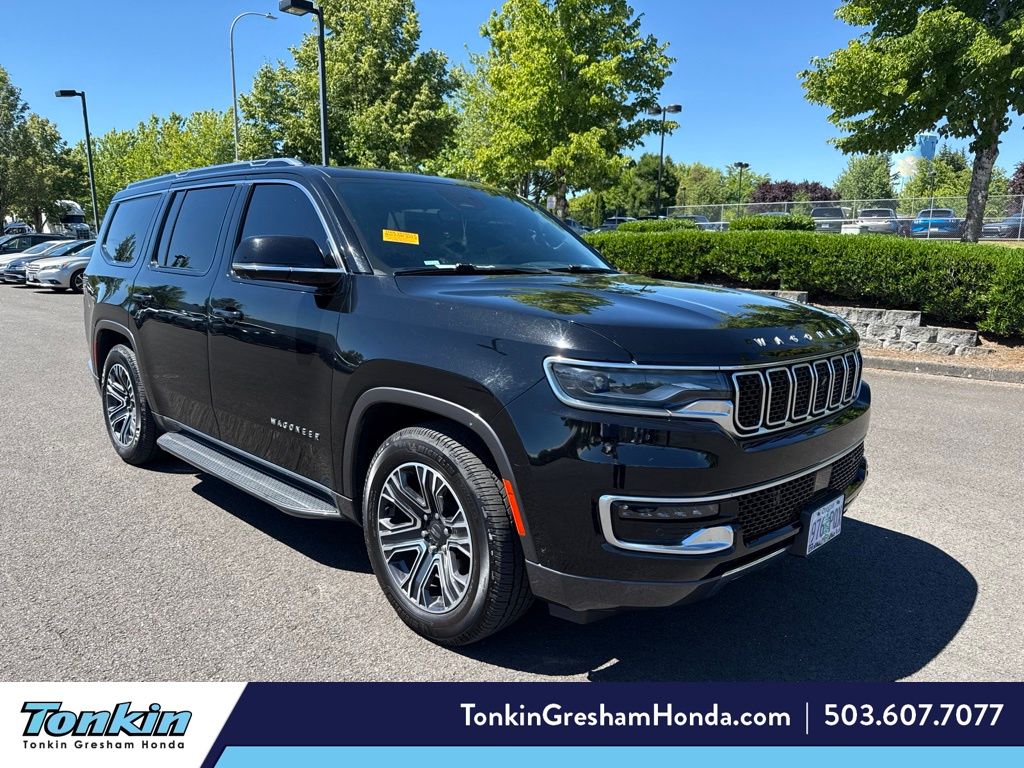 Diamond Black Crystal Pearlcoat 2022 Jeep Wagoneer SUV / Crossover Four-Wheel Drive 8-Speed Automatic