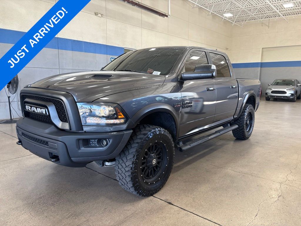 Gray (Granite Crystal Metallic Clearcoat) 2018 RAM 1500 Pickup Truck Four-Wheel Drive 8-Speed Automatic