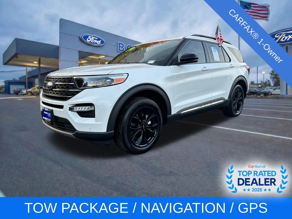 White Metallic 2024 Ford Explorer XLT AWD SUV / Crossover All-Wheel Drive Automatic