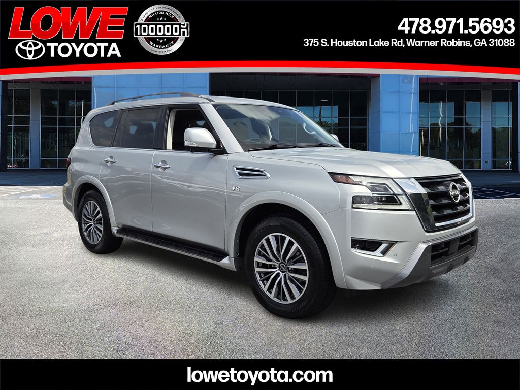 Brilliant Silver Metallic 2022 Nissan Armada SL RWD SUV / Crossover 4X2 7-Speed Automatic