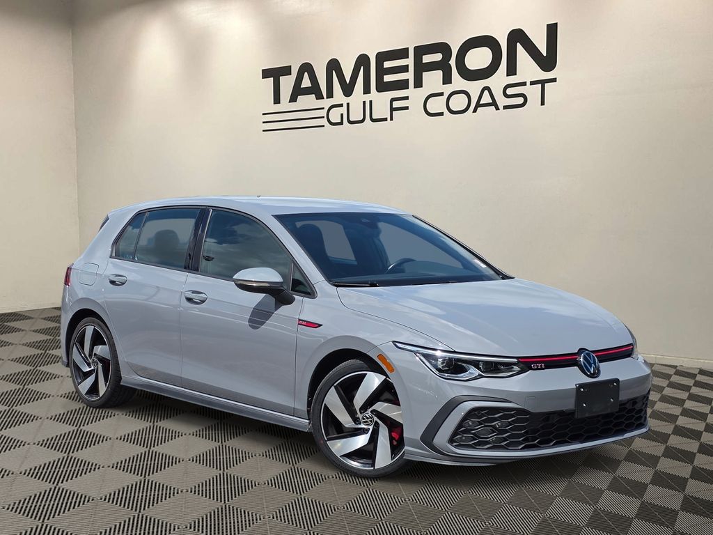 Gray 2024 Volkswagen Golf GTI S FWD Hatchback Front-Wheel Drive 7-Speed Dual Clutch