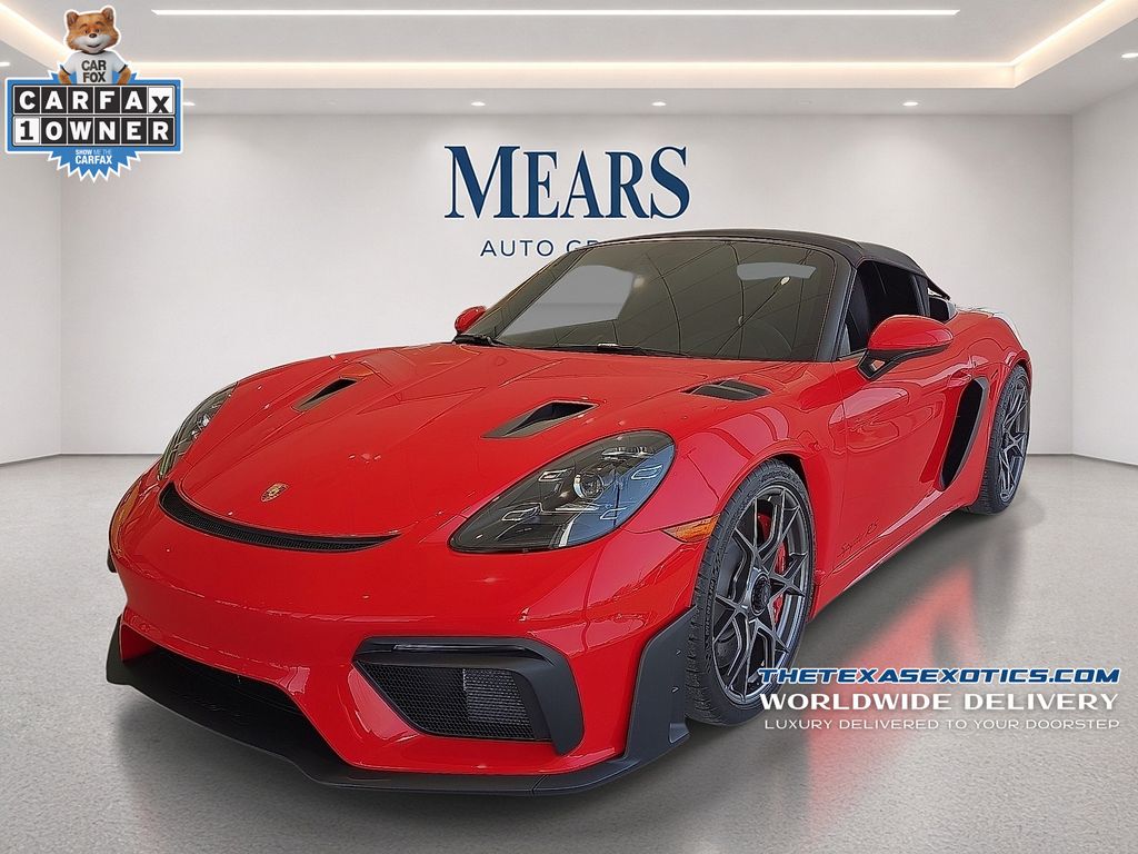 Guards Red 2025 Porsche 718 Boxster Spyder RS RWD Convertible Rear-Wheel Drive 7-Speed Automatic