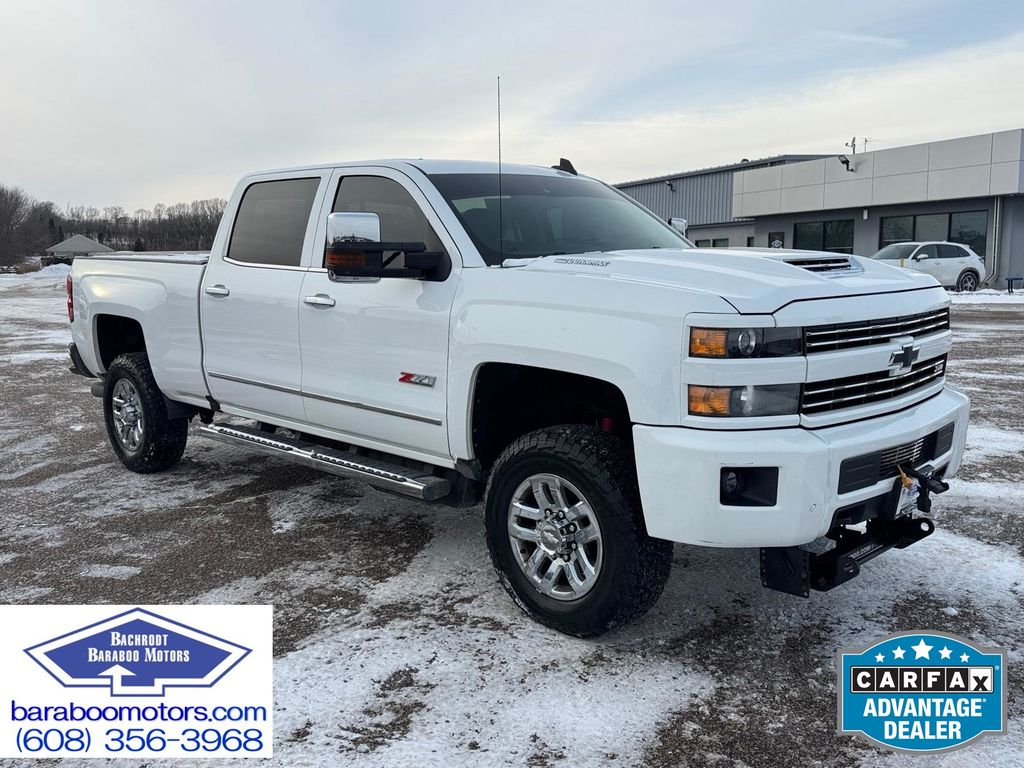 Summit White 2017 Chevrolet Silverado 3500HD LTZ Crew Cab 4WD Pickup Truck Four-Wheel Drive 6-Speed Automatic