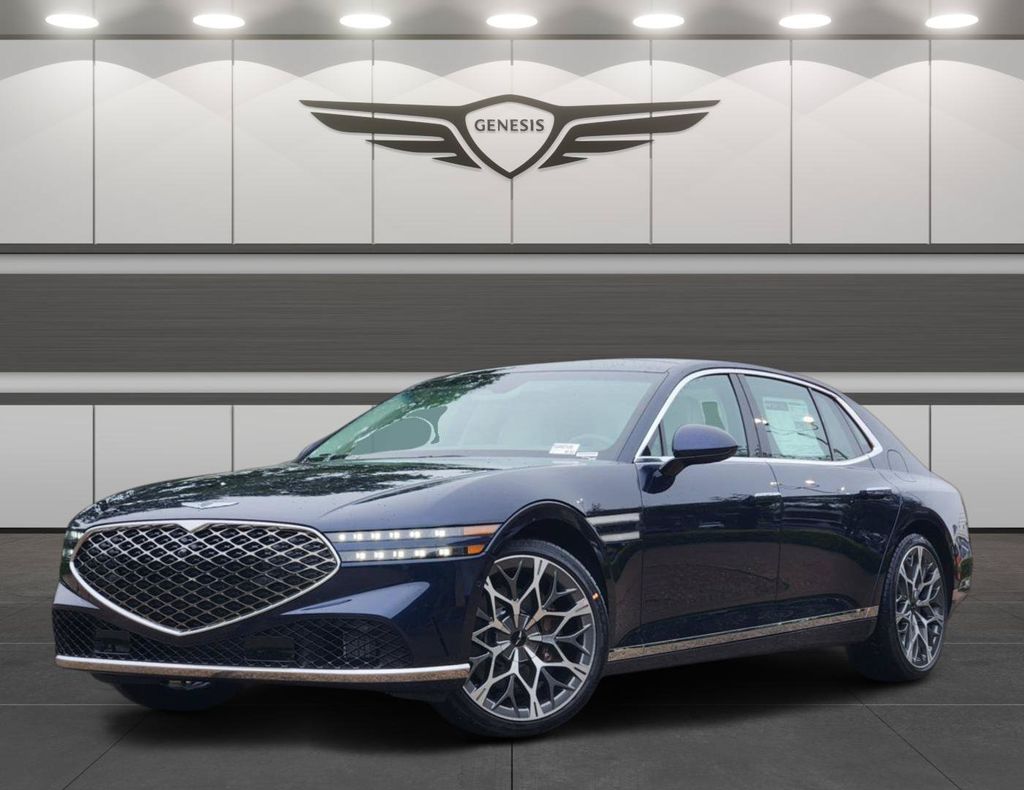 Capri Blue 2026 Genesis G90 Sedan All-Wheel Drive 8-Speed Automatic