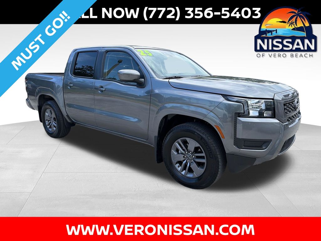 Gray (Gun Metallic) 2025 Nissan Frontier Pickup Truck 4X2 9-Speed Automatic Overdrive