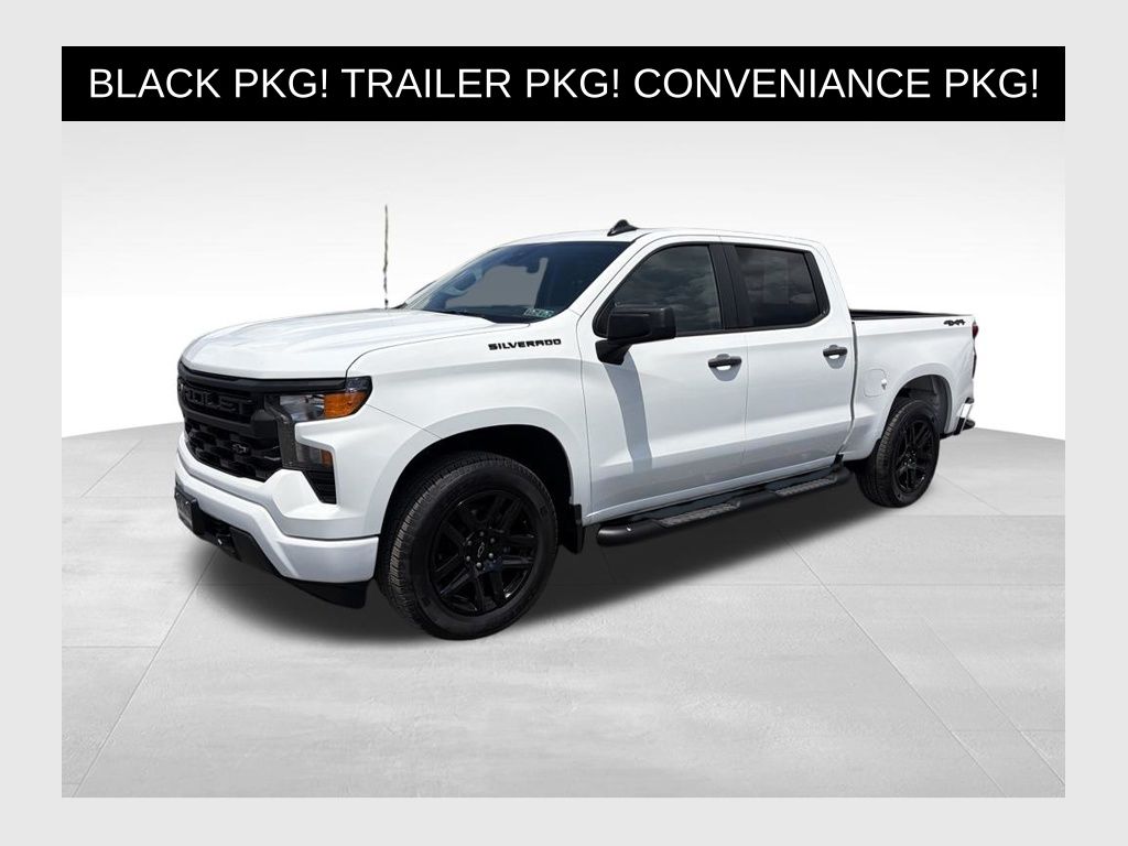 Summit White 2024 Chevrolet Silverado 1500 Pickup Truck Four-Wheel Drive 8-Speed Automatic