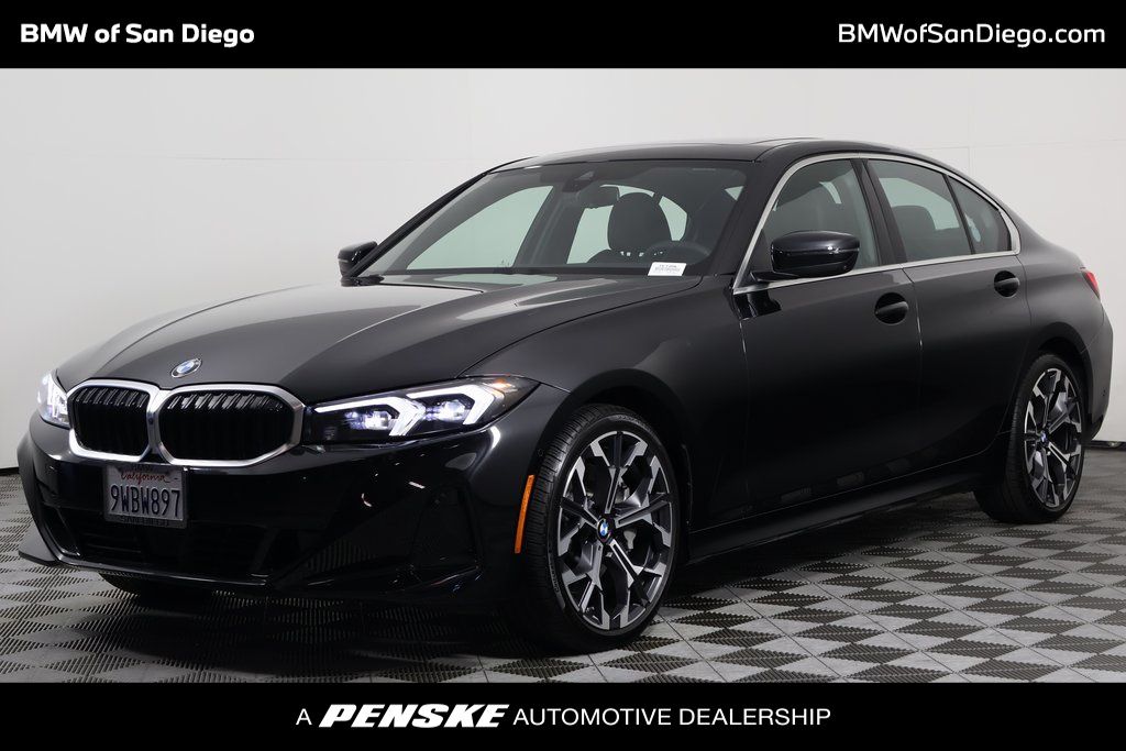 Black Sapphire Metallic 2026 BMW 3 Series Sedan Rear-Wheel Drive 8-Speed Automatic