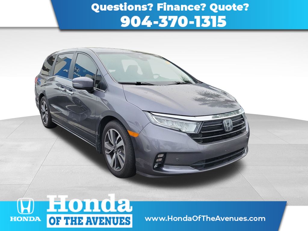 Gray (Modern Steel Metallic) 2022 Honda Odyssey Touring FWD Minivan Front-Wheel Drive Automatic
