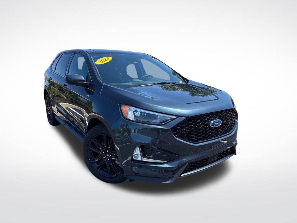 Stone Blue Metallic 2023 Ford Edge SUV / Crossover All-Wheel Drive 8-Speed Automatic
