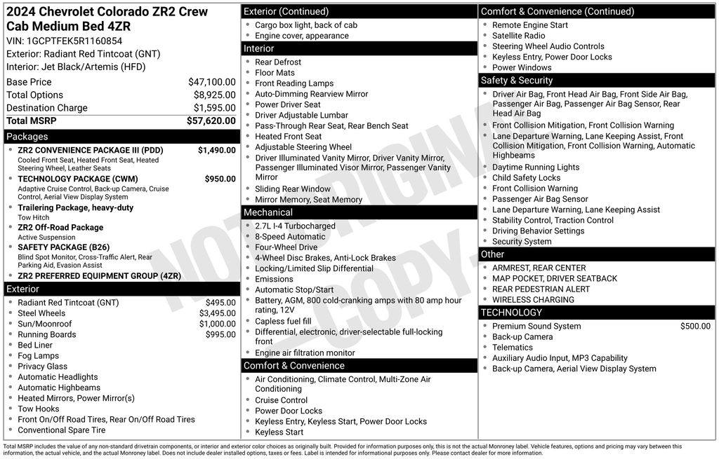 Used 2024 Red Chevrolet ZR2 image 8