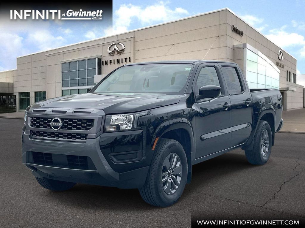 Super Black 2025 Nissan Frontier SV Crew Cab RWD Pickup Truck 4X2 9-Speed Automatic Overdrive